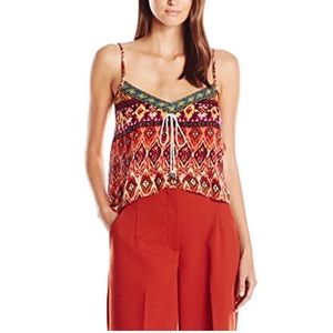 Band Of Gypsies Printed Swing Cami Top Size M